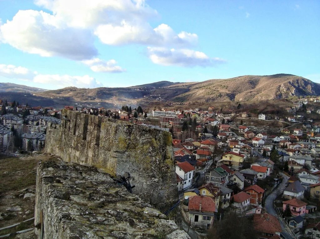 Cascada en Jajce, Bosnia y Herzegovina