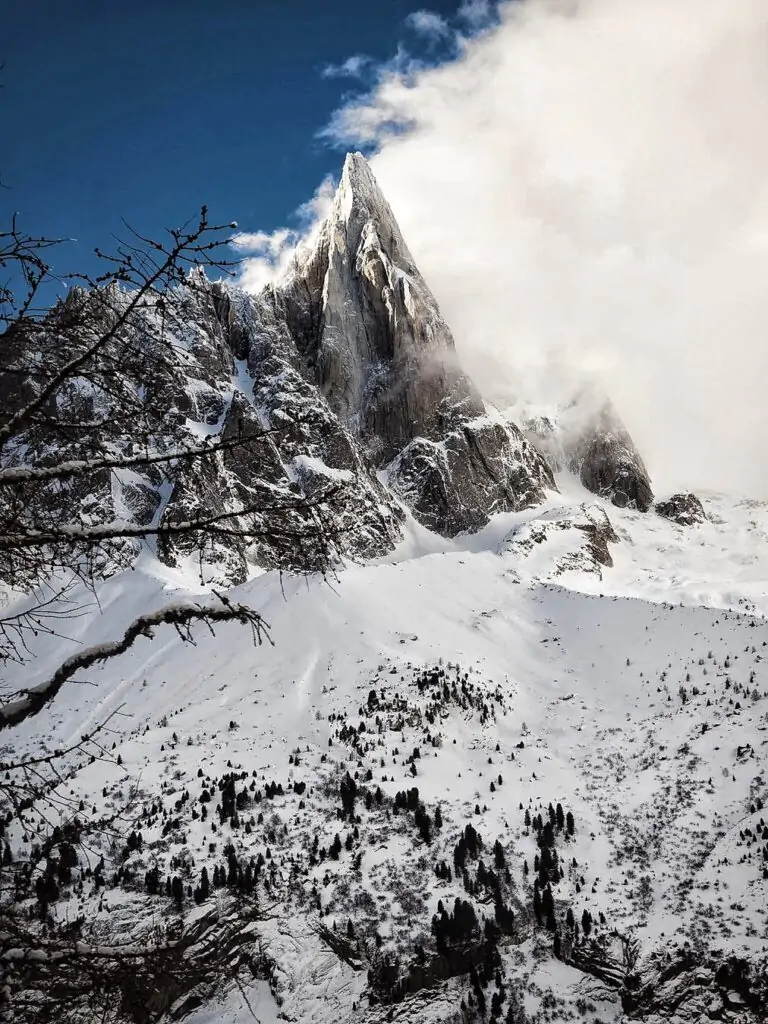 Laneigefondlesrocherssedevoilentlesfeuillesmortestombentlesnuages Blancsflottentpuiss.elancchamonixstayandwanderanalogphotographyroamtheplanetwanderlustthinkverylittleifyouleavemoodygramswelivet 01 768x1024
